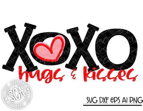 Xoxo Hugs And Kisses Svg Sca Lovesca