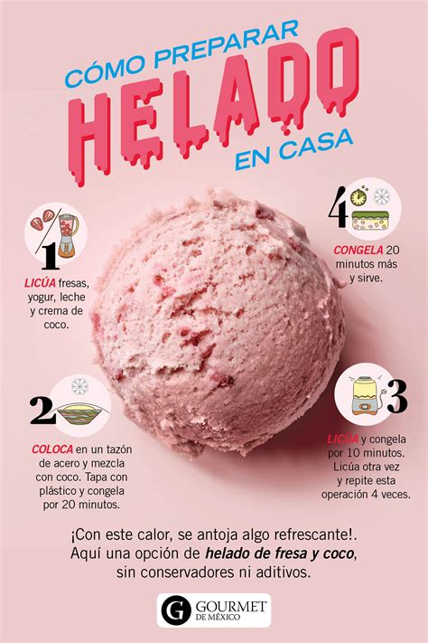 ¿cómo hacer helados en casa sin maquina gourmet de méxico receta para hacer helado postres