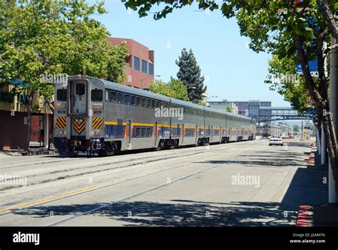 Amtrak California Passenger Train At Jack London Square Oakland