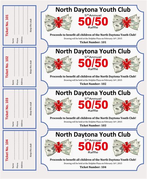 50 Create Your Own Raffle Tickets