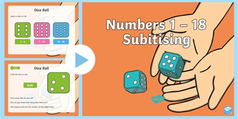 Numbers 1 18 Subitising Maths Activity Powerpoint