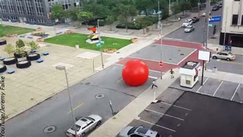 Giant Red Ball Escapes In Toledo Coast To Coast Am