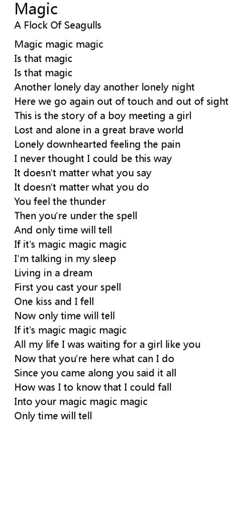 Magic Lyrics Follow Lyrics