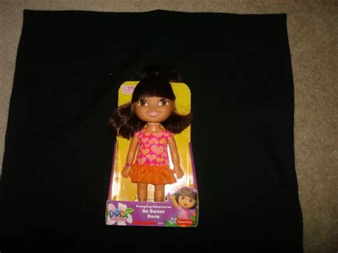 Nib Fisher Price Dora The Explorer Doll Everyday Adventure Toy So Sweet