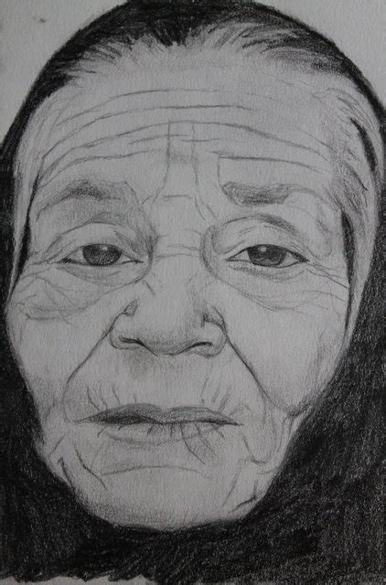 Young Art Retrato De Una Anciana