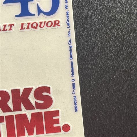 Colt 45 Malt Liquor Billy Dee Williams Advertising Sign Stickers Clings