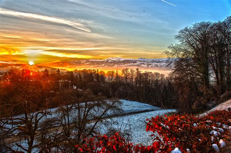 Sunrise Over The Alps Foto And Bild Europe Schweiz And Liechtenstein