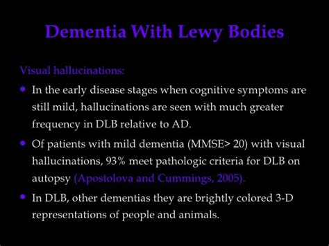 Psychiatric Manifestations In Dementia