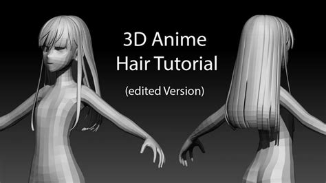 3d Anime Hair Modelling Tutorial Blender Commented Version Anime