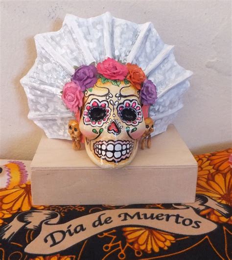 Day Of The Dead Paper Mache Oaxaca Skull Calaca 4000 Via Etsy
