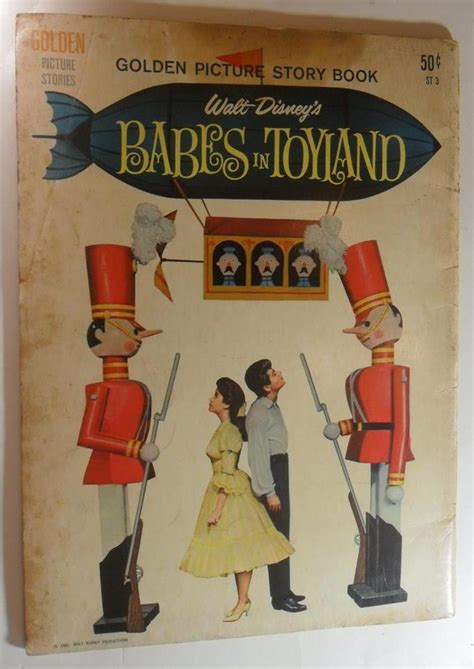 Walt Disneys Babes In Toyland Golden Picture Story Book St3 1961 First Ed Lgb Ebay