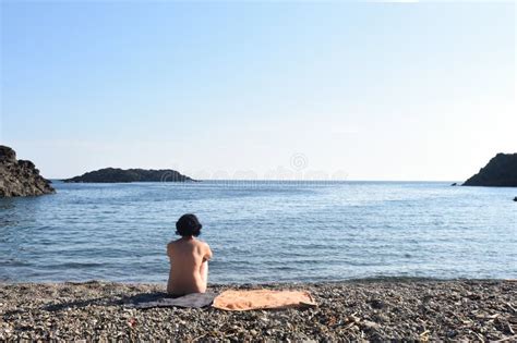 Nudist Woman On A Beach Stock Photo Image Of Naturist