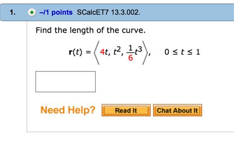 Solved Find The Length Of The Curve Rt 4tt216t3