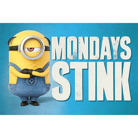 Emoji Qui Veut Dire T'es Moche - Poster Moi, moche et méchant 3 - Mondays Stink, en vente sur Close Up
