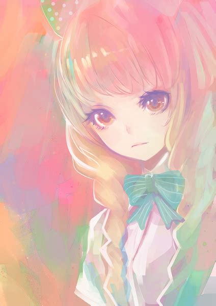 Anime Cute Girl Pink Image 628350 On