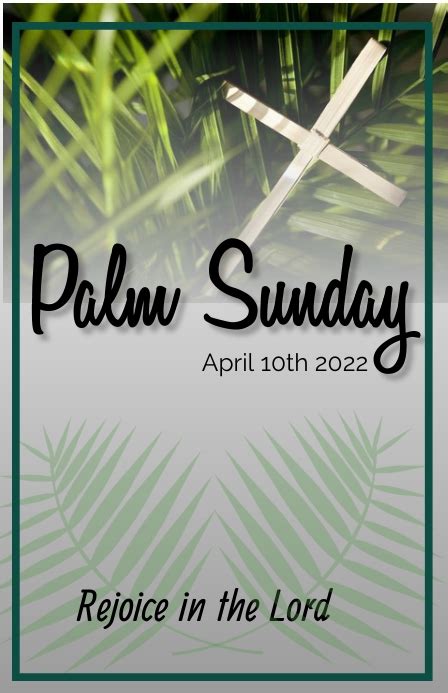 Copy Of Palm Sunday 2022 Postermywall
