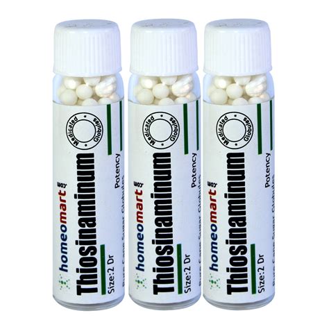 Homeopathy Thiosinaminum 2 Dram Globules 6c 30c 200c 1m 10m Pack Of