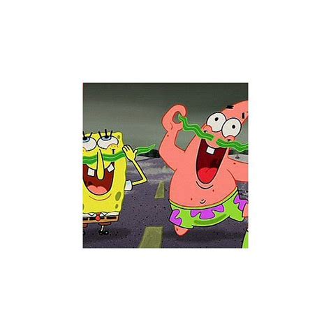 Omg Spongebob And Patrick Have Seaweed Mustaches Polyvore