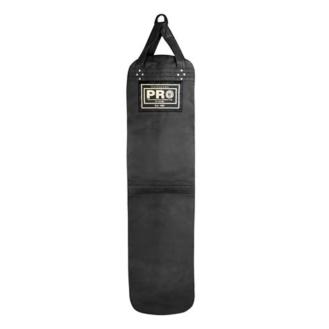 Pro Boxing Heavy Bag Cowhide Leather Jet Black