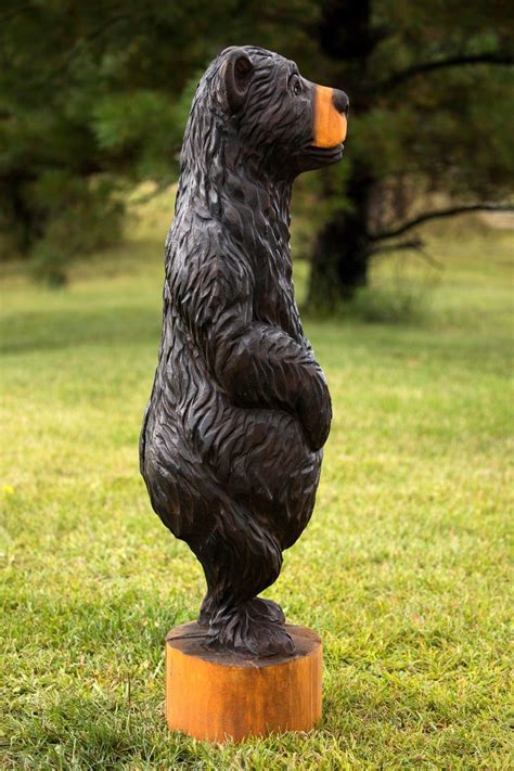 4 Standing Bear Bear Art Bear Sculpture Big Bear Etsy In 2020 Bear