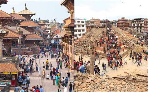 Nepal Earthquake Kathmandu Landmarks Before And After Quake In Pictures