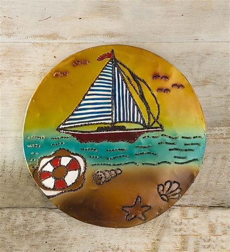 Lighted Nautical Metal Wall Art Sailboat Be Sure To Check Out This