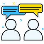 Icon Conversation Job Icons Seeker Employee Social