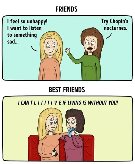 11 Illustrations That Perfectly Show The Real Differences Between Friends And Best Friends