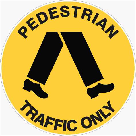 Pedestrian Traffic Only Floor Marker Buy Now Discount Safety Signs