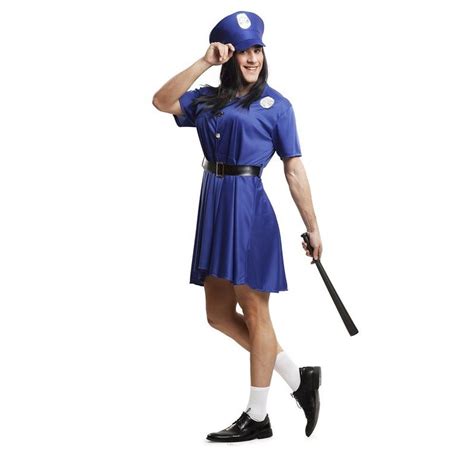 Disfraz De Policia Chica Para Hombre Para Adulto Barato Tienda De