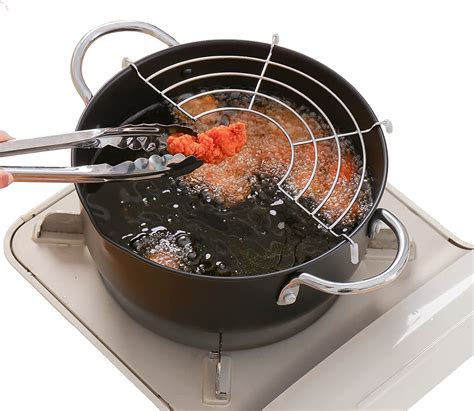 Buy Tempura Deep Fryer Pot 304 Stainless Steel Deep Frying Pot 24l