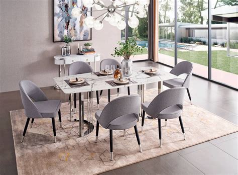 131 Modern Dining Room Set By Esf Furniture