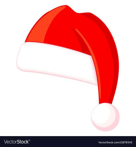 Colorful Cartoon Christmas Hat Royalty Free Vector Image