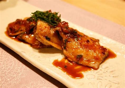 Horse Mackerel Grill With Ume Shiso Sauce Recipe By Cookpadjapan Cookpad