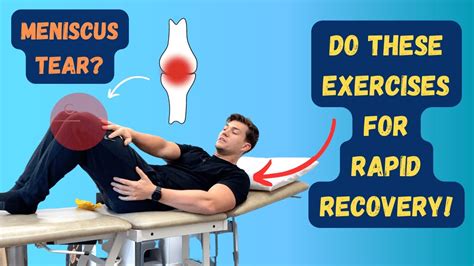 The 3 Best Exercises For Meniscus Tear Rehab Youtube