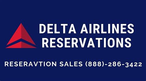 Delta Airlines Reservationsreservations Sales 888 286 3422