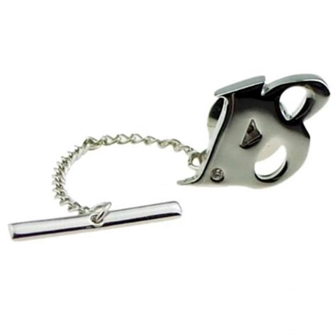 18th Birthday T Number 18 Tie Tac Rhodium Plated With Crystal From