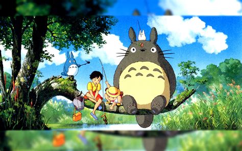 Kostenloses My Neighbor Totoro Anime Wallpaper Für Widescreen Desktop