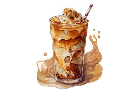 Ice Latte Spring Drink Graphic By Gornidesign · Creative Fabrica