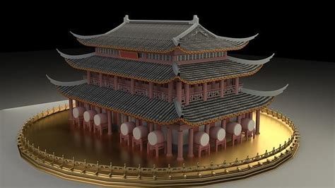 Chinese Ancient House 3d Model Cgtrader