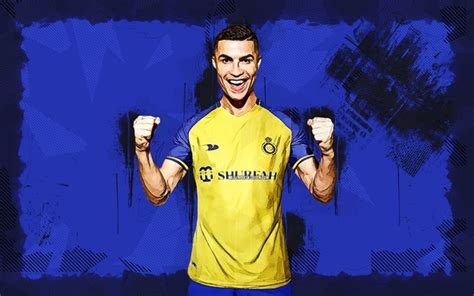 Download 4k Cristiano Ronaldo Grunge Art Al Nassr Fc Football Stars
