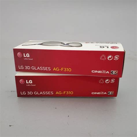 Lot Of 2 Lg Cinema 3d Glasses Ag F310 Open Box Ebay