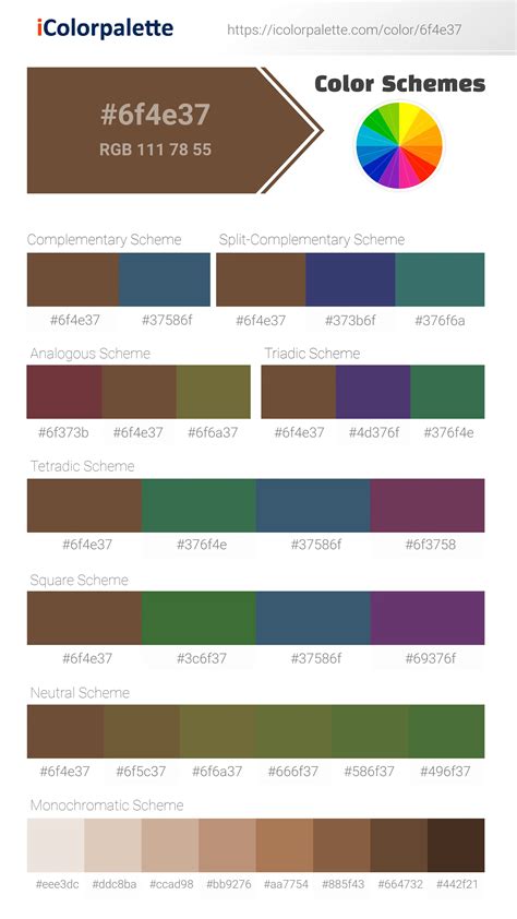 Coffee Information Hsl Rgb Pantone