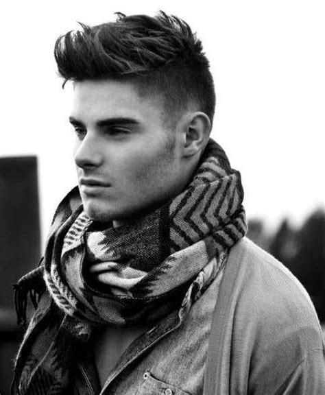Mens Hairstyle Long On Top Shaved Sides Hairstyle Guides