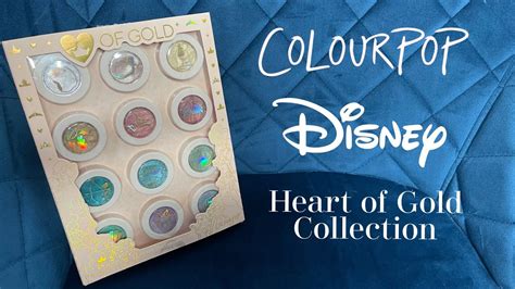 Colourpop X Disney Heart Of Gold Super Shock Shadow Vault Disney Princess Collection Youtube