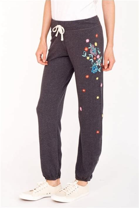 Sundry Floral Embroidered Sweatpants At Sue Parkinson