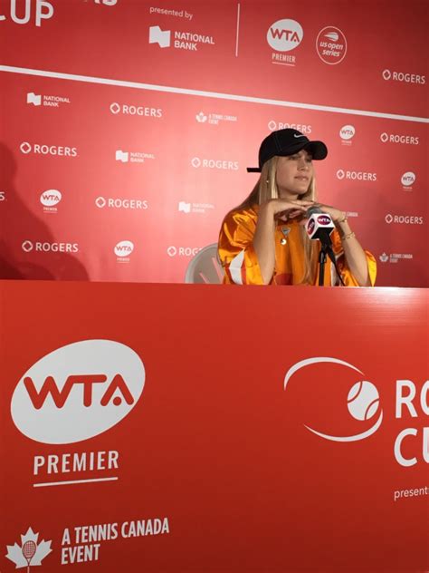 Genie Bouchard Rogers Cup Press Conference McIntyre Tennis