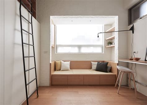 Smart Space Saving Design Transforms A Tiny Apartment In Taipei Into An