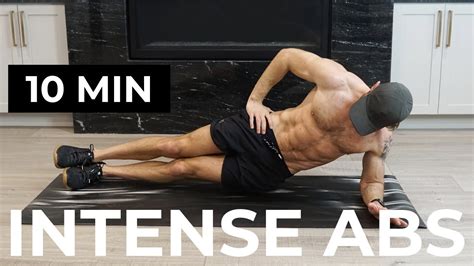 10 Min Intense Ab Workout Intense Abs Workout At Home Youtube