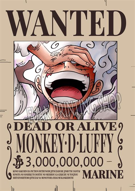 ONE PIECE HD UPDATED BOUNTY WANTED POSTERS Cm X Cm PCS MINIMUM
